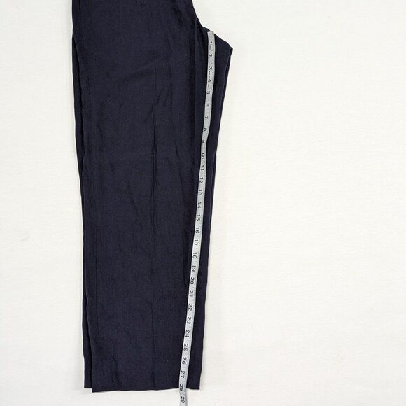 Vintage Handmade Women's Small/Medium Navy Blue Two Piece Pants Suit Set - Picture 10 of 12